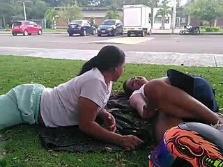 Wow, Michell and Paula get wild outdoors! Compilation of Latina milf anal in public.