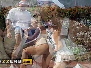 Phoenix Marie and Kelsi Monroe Battle for Tennis Coach’s Hard Cock in Threesome