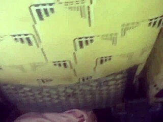 brunette masturbating in public bus outdoor scene