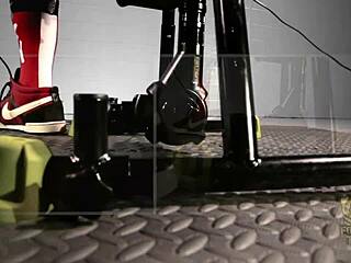 Rim Chair Binds Gay Pornstar for Machine Bondage