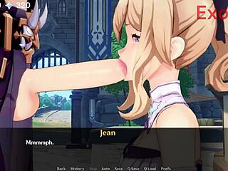 Jean from Genshin Impact dominates in this wild hentai anime compilation of raw scenes.