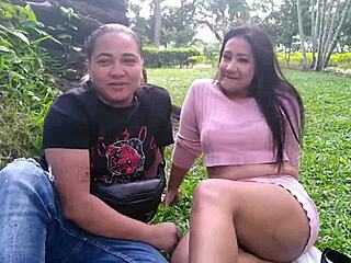 Wow, Michell and Paula get wild outdoors! Compilation of Latina milf anal in public.