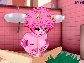 kyoka jiro, mina ashido, and izuku midoriya in intense 3d hentai sex