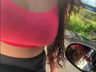 Intense Public Cum Swallow Orgasm