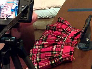 My first fetish video featuring skirt play