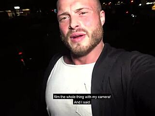 Tattooed milf picks up and fucks young 18+ guy on first date with cumshot.