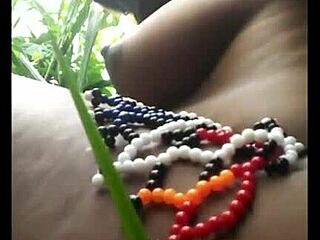 Msanzi Fine Pussy Girl Masturbates In Forest