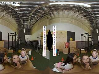 naughty america girls surprise trainer with group fun 😏