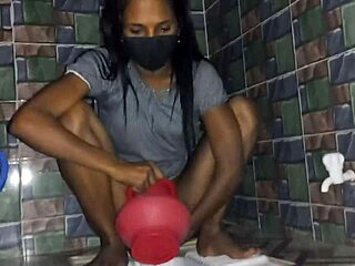 hot bikini girl looks amazing with two cocks in threesome