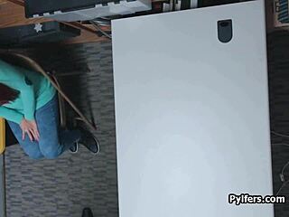 czech hottie caught and fucked by security