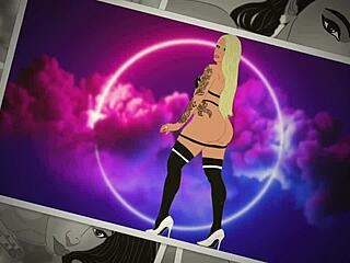 Sexiest trannys tease with big dicks while Rayalla jerks and Miah bounces bubble butt in backalley