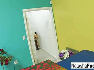 Natasha Nice riding Carlos’ huge cock, damn it’s wild! 😍