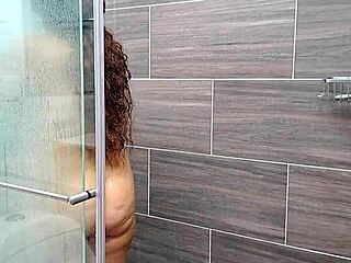 i filmed my stepsister showering, her ass is just perfect.