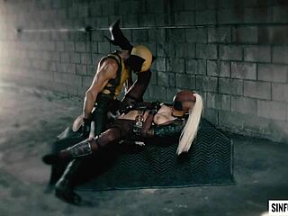 Jessica Drake, you riding Tommy Gunn hard in Deadpool XXX parody scene 4?