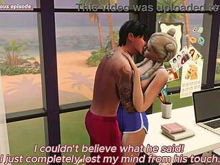 Lovely night with stepsister turns rough, fucking her tight pussy in Sims 4 animation 😈