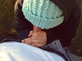 hot milf pulls panties up full of cum