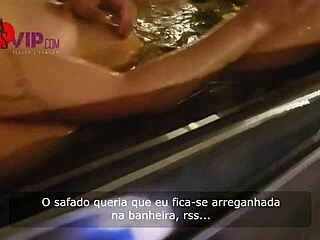 wife enjoys motel stay with friend in front of husband