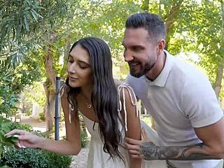 couldn't wait to fuck after the date? see her tight pussy take monster cock!