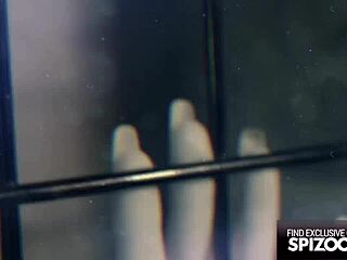 young alexis tae caged by huge cock