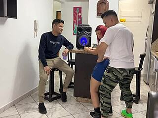 Dancing Reggaeton With Friend's Girlfriend, Rubbing Cock On Her Ass