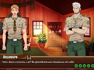 Russian Voice Acting in Game Friends Camp Episode 22 Featuring Gay Twinks and Hentai Elements