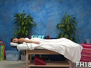 pretty 18 year old gal gets a massage and a lot more from her massage therapist jake