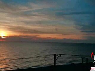 Slut Sucks Stranger’s Huge Cock at Sunset by Sea