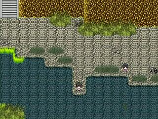 Monster Cock Cums on Thighs in Public Nympho Village!