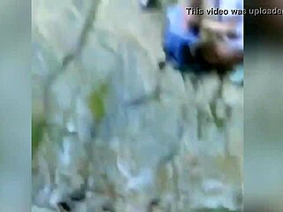 I caught two sluts sucking a guy on the street