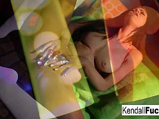 Kendall karson plays with her amazing tits and tight wet pussy