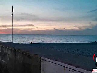 Slut Sucks Stranger’s Huge Cock at Sunset by Sea