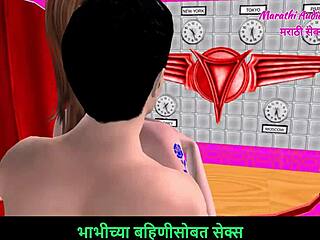 i'm sharing marathi audio sex story with 3d cartoon hentai of teen 18+ couple enjoying foreplay fun but messed up details