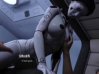 Busty AI Robot Girl Face Fucked