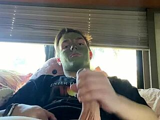 Fit Guy Joshuaaalewisss Strokes Cock While Doing Skin Care Routine In Reality Video