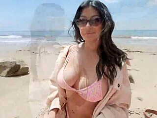 Hey, Brother's Wife Cami Strella Cheats with Me at Nude Beach! How Wild Is That?