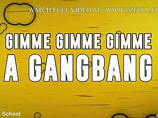 Liz Jordan begs for a gangbang with choking and gagging on big cocks