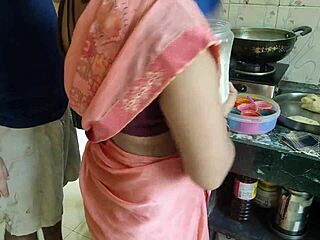 Desi wife caught cooking gets anal from brother-in-law in kitchen