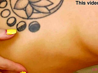 yo, check this sizzling brunette naked close-up on the sofa, so hot!