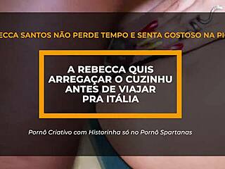 Minha vizinha me deu o cuzinhu antes de viajar pra itália