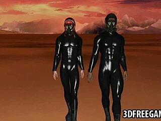 Watch this sexy 3D cartoon redhead babe expertly sucking on a hard cock.