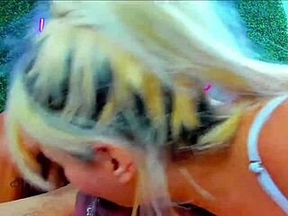 Hey, watch this horny blonde and friend suck me off!