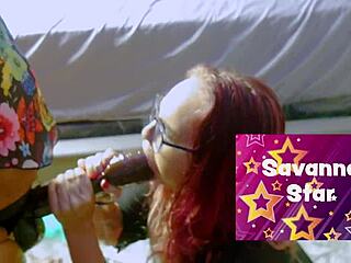 The savanna star's gonzo scene with a massive dildo