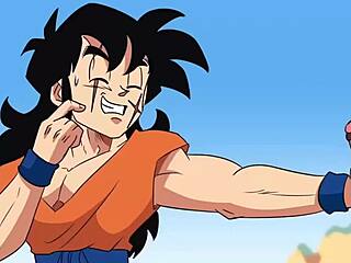 dragon ball android 21 teases with big tits and ass