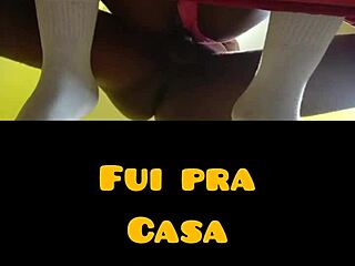 Did two guys hook up after gym stares? They banged hard at her place with a creampie!