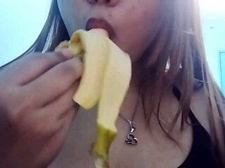 seductive banana play with curves