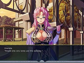 Kyonyuu fantasy Emeralia H-scene 2 English outdoor threesome