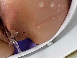 Pees Close Up with Huge Wet Pussy Lips and Big Clit. Dripping Cunt Caught on Camera.