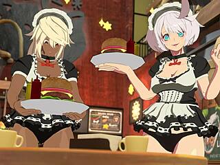 Elphelt Valentine's intriguing hentai slideshow from Guilty Gear, showcasing her big ass and tits