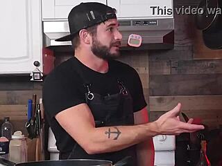 I'm always horny in the kitchen with big tits 😏🍑