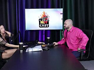 Paulo Avelar and Tiv Models in Hot Cast with Victoria Beatriz in Sheer Red Lingerie